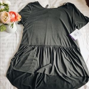 NWT mote Peplum Relaxed Blouse